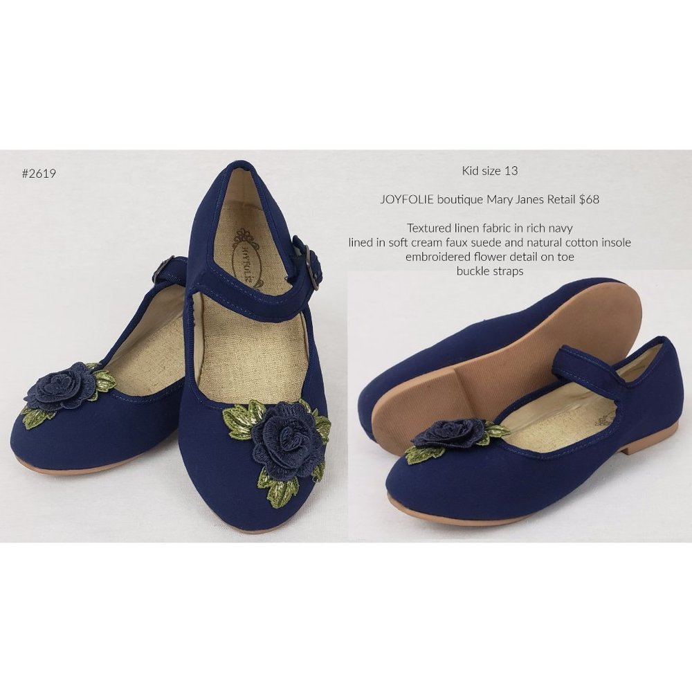 Joyfolie Navy Lola Mary Janes Sz 13
